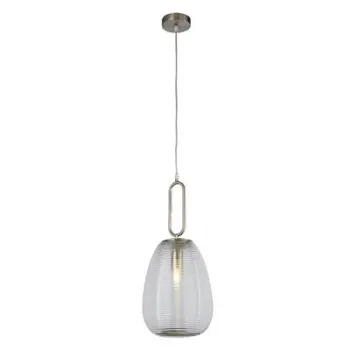 Searchlight Elixir nikkel-átlátszó függesztett lámpa (SL-43581-1SN) E27 1 izzós IP20