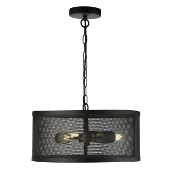 Searchlight Fishnet fekete függesztett lámpa (SL-12483-3BK) E27 3 izzós IP20