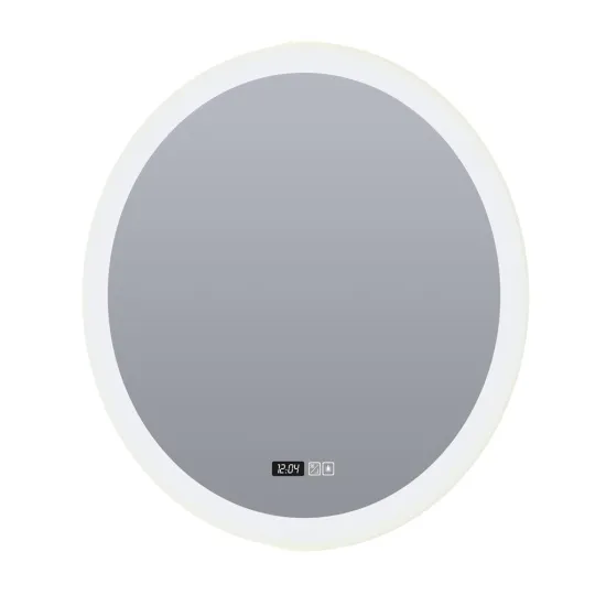 Searchlight Mirror fehér-átlátszó LED fürdőszobai világító tükör digitális órával (SL-96512) LED 1 izzós IP44