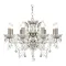 Searchlight Paris ezüst-átlátszó kristály csillár (SL-8738-8SS) E14 8 izzós IP20
