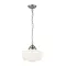 Searchlight School House ezüst-fehér fürdőszobai függesztett lámpa (SL-8071-1SS) E27 1 izzós IP44
