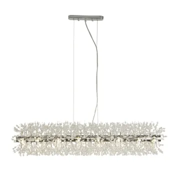 Searchlight Sunburst króm-átlátszó kristály függesztett lámpa (SL-83420-16CC) G9 16 izzós IP20