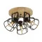 Searchlight Vision fekete-barna mennyezeti lámpa (SL-81698-3BK) E14 3 izzós IP20