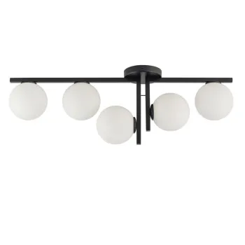 Sigma Andy fekete-fehér mennyezeti lámpa (SIG-33287) G9 5 izzós IP20