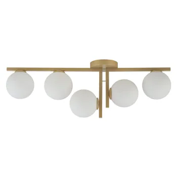 Sigma Andy arany-fehér mennyezeti lámpa (SIG-33339) G9 5 izzós IP20