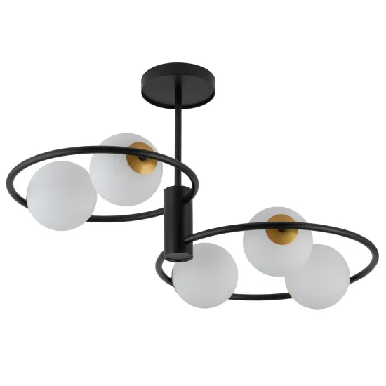 Sigma Aqua fekete-fehér mennyezeti lámpa (SIG-33468) G9 5 izzós IP20