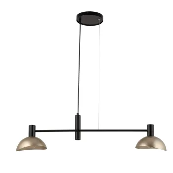 Sigma Artis fekete-arany függesztett lámpa (SIG-40566) E14 2 izzós IP20