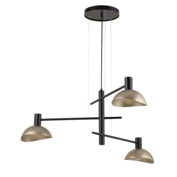 Sigma Artis fekete-arany függesztett lámpa (SIG-40567) E14 3 izzós IP20