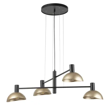 Sigma Artis fekete-arany függesztett lámpa (SIG-40568) E14 4 izzós IP20