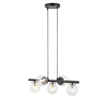 Sigma Avola fekete-átlátszó függesztett lámpa (SIG-40791) G9 5 izzós IP20