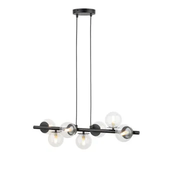 Sigma Avola fekete-átlátszó függesztett lámpa (SIG-40792) G9 7 izzós IP20