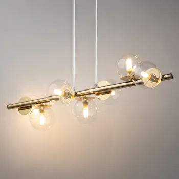 Sigma Avola arany-átlátszó függesztett lámpa (SIG-40800) G9 7 izzós IP20