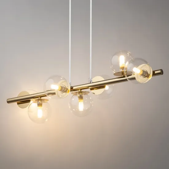 Sigma Avola arany-átlátszó függesztett lámpa (SIG-40800) G9 7 izzós IP20