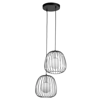 Sigma Bell fekete-ezüst függesztett lámpa (SIG-40724) G9 2 izzós IP20