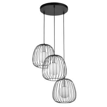 Sigma Bell fekete-ezüst függesztett lámpa (SIG-40725) G9 3 izzós IP20