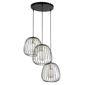 Sigma Bell fekete-arany függesztett lámpa (SIG-40729) G9 3 izzós IP20