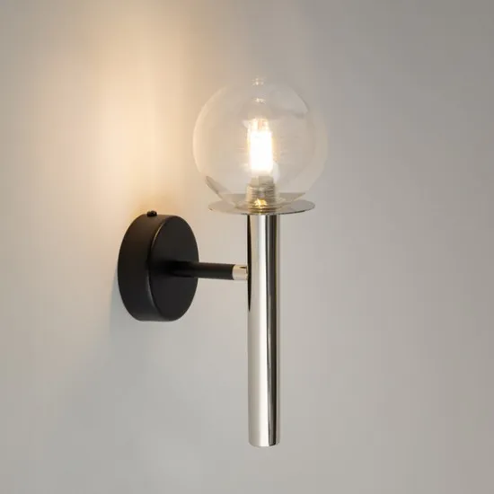 Sigma Daisy ezüst-átlátszó fali lámpa (SIG-40755) G9 1 izzós IP20