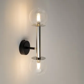 Sigma Daisy ezüst-átlátszó fali lámpa (SIG-40756) G9 2 izzós IP20