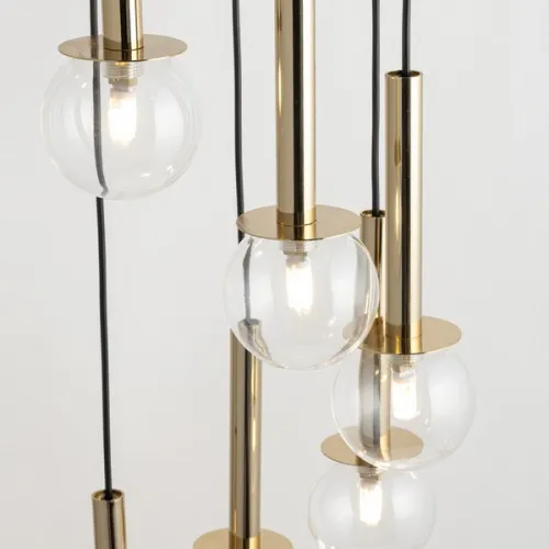 Sigma Daisy arany-átlátszó függesztett lámpa (SIG-40760) G9 7 izzós IP20