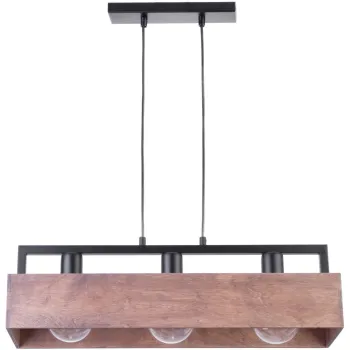 Sigma Dakota fekete-barna függesztett lámpa (SIG-31746) E27 3 izzós IP20 Sigma Dakota fekete-barna függesztett lámpa (SIG-31746) E27 3 izzós IP20