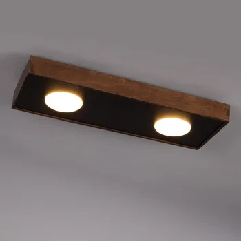 Sigma Dalia fekete-barna mennyezeti lámpa (SIG-41002) GX53 2 izzós IP20