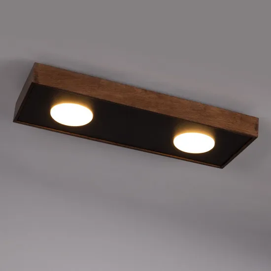 Sigma Dalia fekete-barna mennyezeti lámpa (SIG-41002) GX53 2 izzós IP20