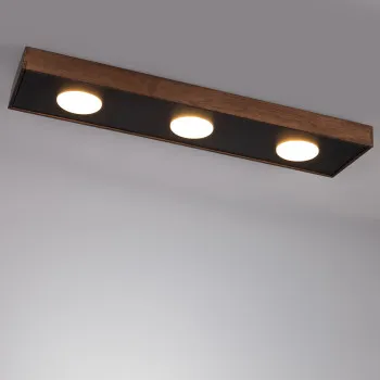 Sigma Dalia fekete-barna mennyezeti lámpa (SIG-41003) GX53 3 izzós IP20