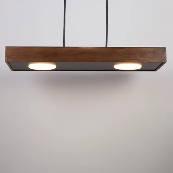 Sigma Dalia fekete-barna függesztett lámpa (SIG-41004) GX53 2 izzós IP20