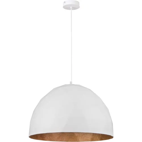 Sigma Diament fehér-réz függesztett lámpa (SIG-31370) E27 1 izzós IP20