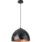 Sigma Diament fekete-réz függesztett lámpa (SIG-31372) E27 1 izzós IP20
