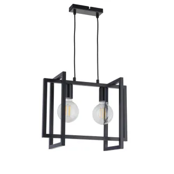 Sigma Eden fekete függesztett lámpa (SIG-32233) E27 2 izzós IP20