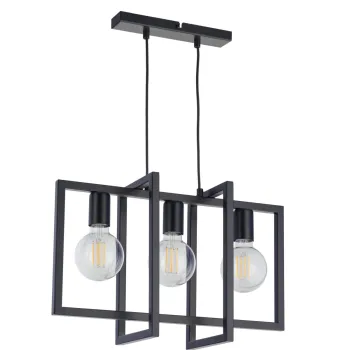 Sigma Eden fekete függesztett lámpa (SIG-32235) E27 3 izzós IP20