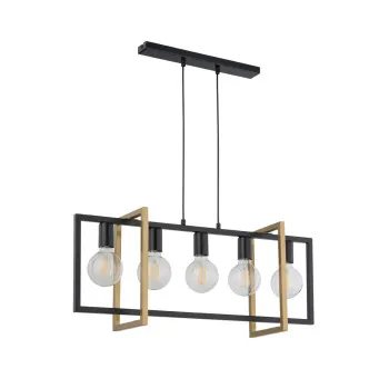 Sigma Eden fekete-arany függesztett lámpa (SIG-32236) E27 5 izzós IP20