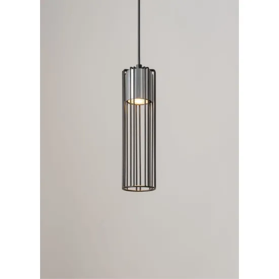 Sigma Fobia fekete-ezüst függesztett lámpa (SIG-33448) GU10 1 izzós IP20