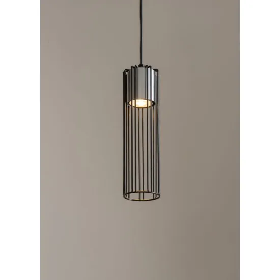 Sigma Fobia fekete-ezüst függesztett lámpa (SIG-33448) GU10 1 izzós IP20