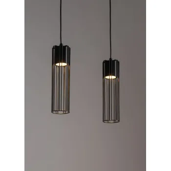 Sigma Fobia fekete függesztett lámpa (SIG-33450) GU10 2 izzós IP20