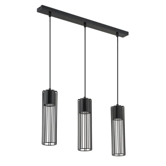 Sigma Fobia fekete függesztett lámpa (SIG-33453) GU10 3 izzós IP20