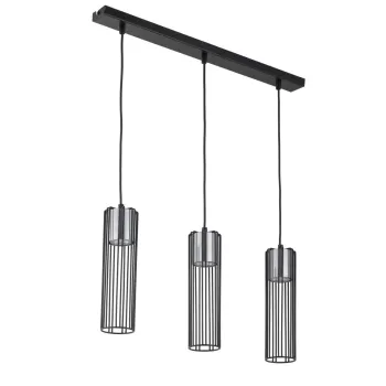 Sigma Fobia fekete-ezüst függesztett lámpa (SIG-33454) GU10 3 izzós IP20