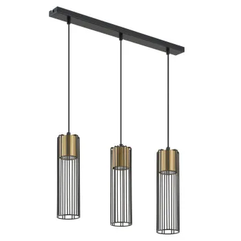 Sigma Fobia fekete-arany függesztett lámpa (SIG-33455) GU10 3 izzós IP20