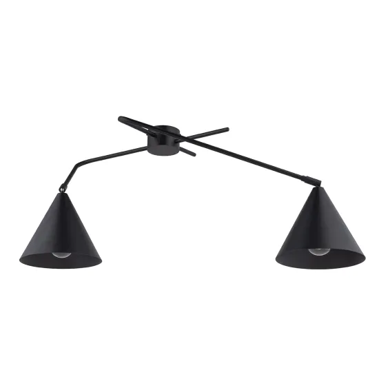 Sigma Galaxy fekete mennyezeti lámpa (SIG-40937) E27 2 izzós IP20