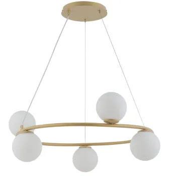Sigma Gama Kolo arany-fehér függesztett lámpa (SIG-33381) G9 5 izzós IP20