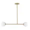 Sigma Gama arany-fehér függesztett lámpa (SIG-33331) G9 2 izzós IP20