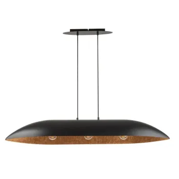 Sigma Gondola fekete-réz függesztett lámpa (SIG-40634) E27 3 izzós IP20