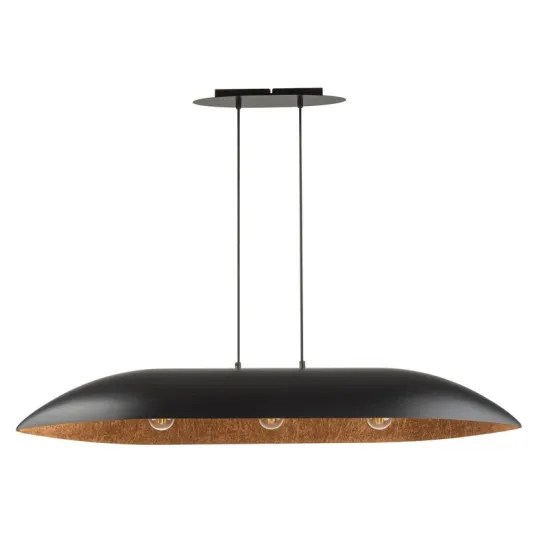 Sigma Gondola fekete-réz függesztett lámpa (SIG-40634) E27 3 izzós IP20