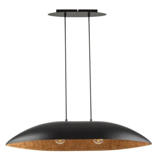 Sigma Gondola fekete-réz függesztett lámpa (SIG-40635) E27 2 izzós IP20