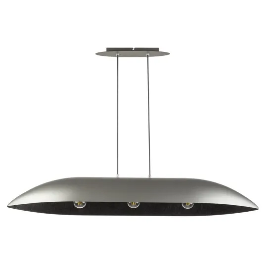 Sigma Gondola ezüst-fekete függesztett lámpa (SIG-40642) E27 3 izzós IP20