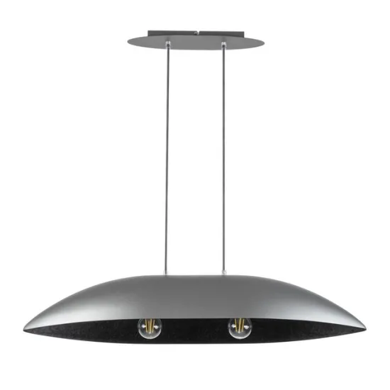 Sigma Gondola ezüst-fekete függesztett lámpa (SIG-40643) E27 2 izzós IP20