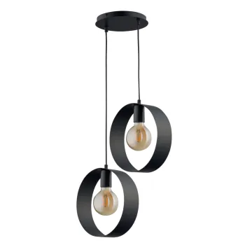 Sigma Happy fekete függesztett lámpa (SIG-32281) E27 2 izzós IP20