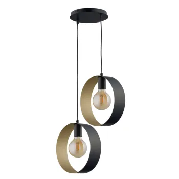 Sigma Happy fekete-arany függesztett lámpa (SIG-32284) E27 2 izzós IP20