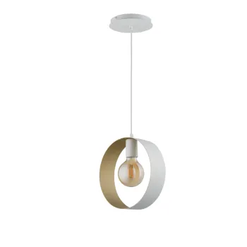 Sigma Happy fehér-arany függesztett lámpa (SIG-32289) E27 1 izzós IP20